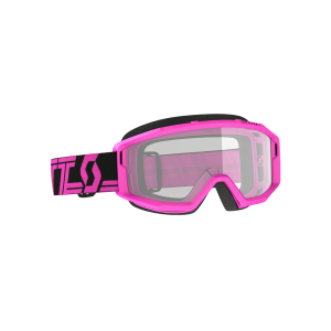 Scott Primal Motorradbrille (transparent | schwarz / pink)