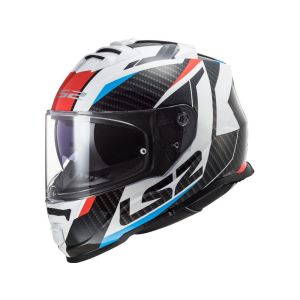 LS2 FF800 Storm Racer Helm unisex (schwarz/weiß/blau/rot)