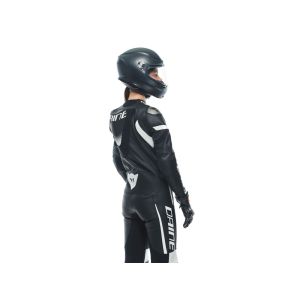 Dainese Grobnik 1tlg. Motorradlederkombi perforiert Damen (schwarz/weiß)