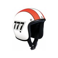 Bandit 777 Jet Helm (ohne ECE) unisex (weiß/orange/schwarz)