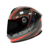 Suomy SR-Sport Carbon Red Helm unisex (schwarz/rot)